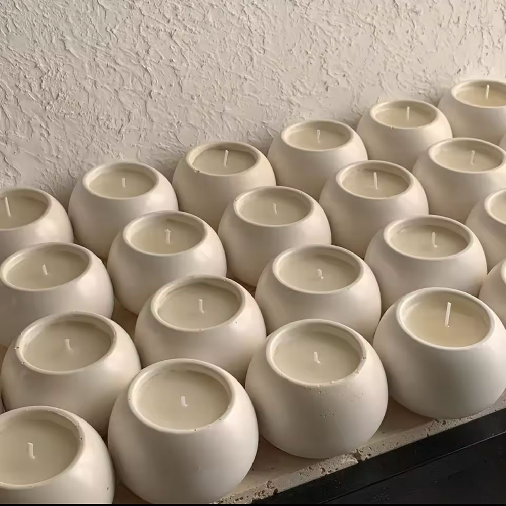 Echeveria Succulent - Silikonform für runde Kerzenhalter, Sukkulententöpfe und