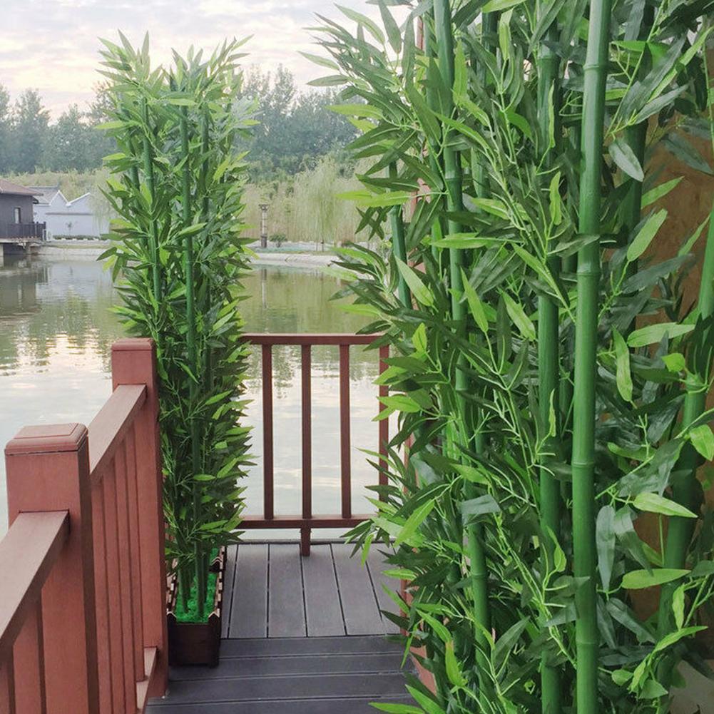 Ficus Lyrata Tree - 10 Stück künstliche grüne Bambusblätter, gefälschte