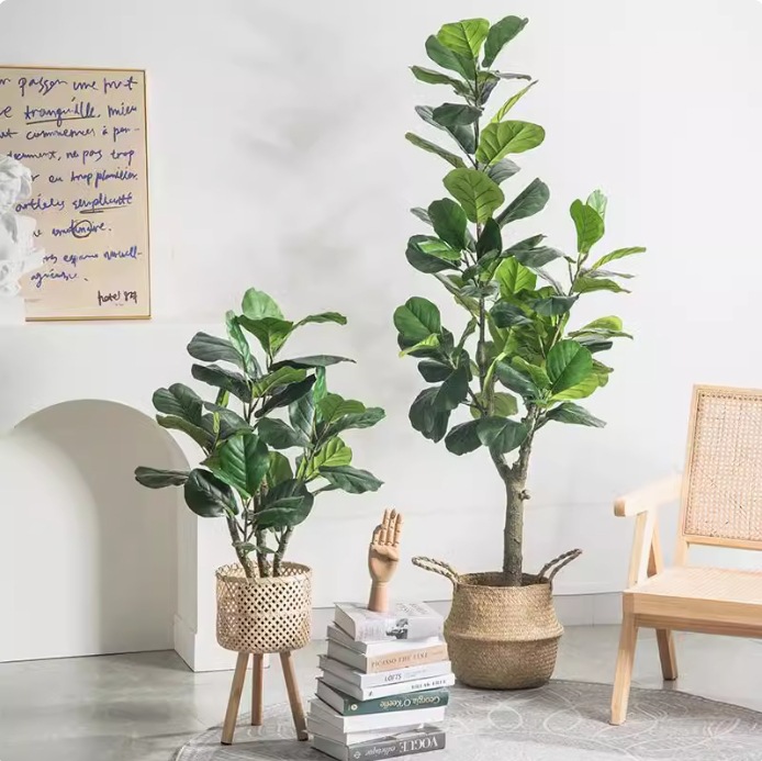 Künstliche Kunststoff-Topfpfla – Ficus Lyrata Tree Bewertung und Preis