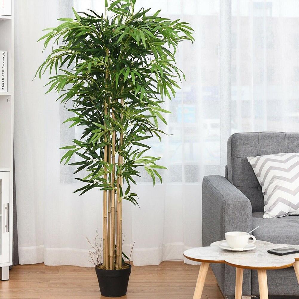 10 Stück künstliche grüne Bamb – Ficus Lyrata Tree Bewertung und Preis