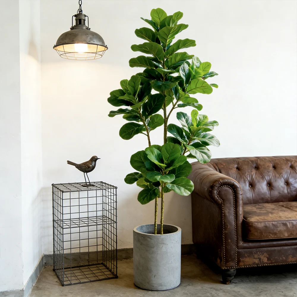 64/122 cm künstlicher Geigenfe – Ficus Lyrata Tree Bewertung und Preis