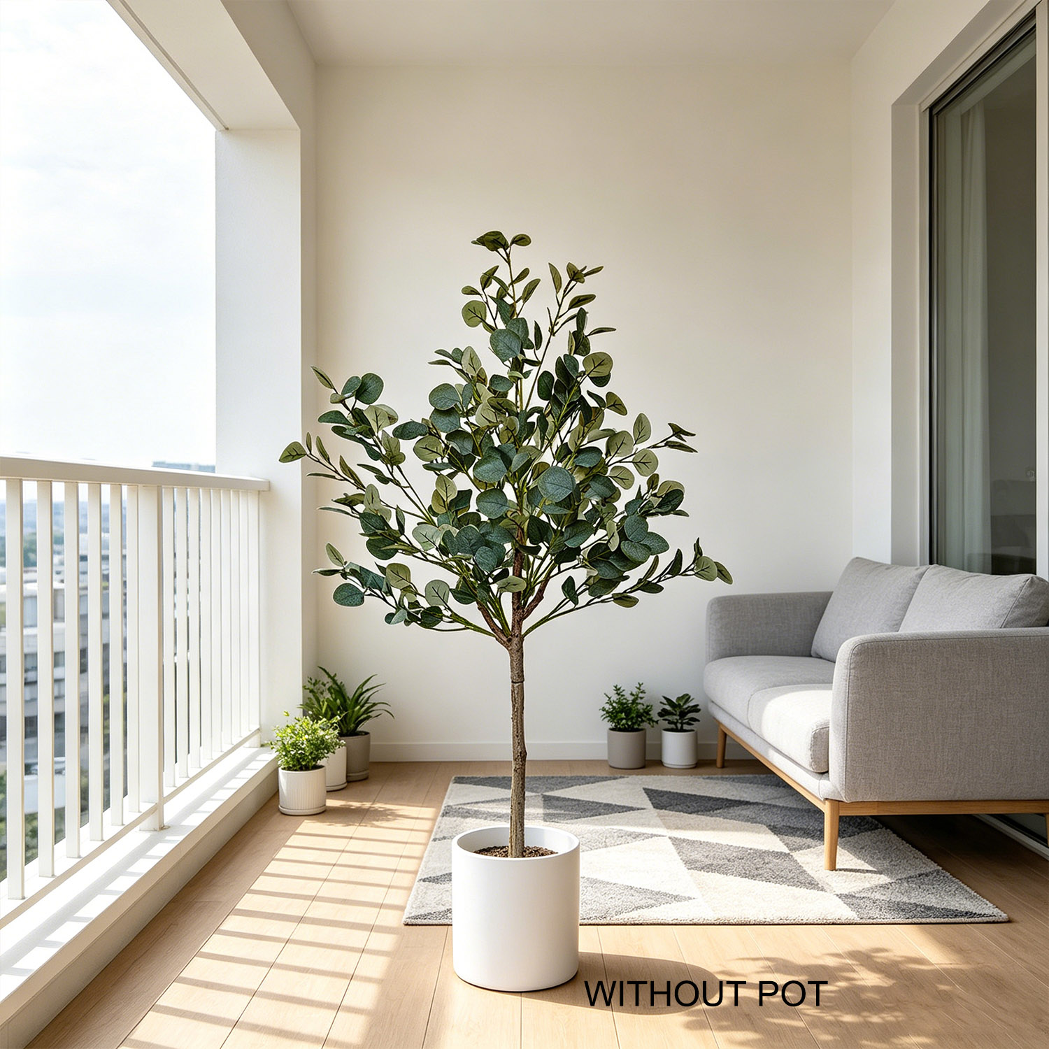140 cm künstliche Eukalyptuspf – Ficus Lyrata Tree Bewertung und Preis